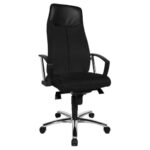 TOPSTAR Fauteuil HIGH SIT UP, assise densité de mousse 30 kg/m3, mécanisme 30kg/m3, coloris noir