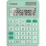 CANON Calculatrice bureau mini 12 chiffres colorée dimensions 147 x 106 x 26mm LS-125K Vert