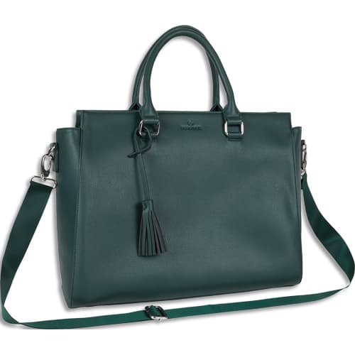 480567_d1-1.jpg OBERTHUR Sac Cabas Ordinateur 15,6 pouces SOFIA VERT 655504 – Image 1