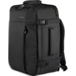 TUCANO Sac à dos noir intérieur couleur de voyage cabine. 1 Compartiment laptop 15,6'', 1 compa BKTUG3-ML