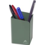 ALBA Pot à crayons en métal plein ODESK. Coloris vert celadon