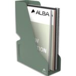 ALBA Porte-revues en métal plein ODESK. Coloris vert celadon