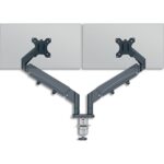 LEITZ Bras écran double LEITZ Gris foncé 65370089