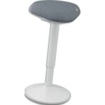 LEITZ Tabouret ‘debout' actif avec assise confortable, gris 65450085