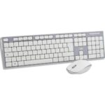 TNB Combo clavier / souris sans fil - gris/blanc KBSCGR