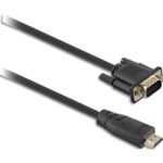 TNB Câble hdmi mâle / vga mâle 2m - noir HDMIVGA2