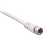 TNB Câble antenne satellite 2 fiches f m/m 2m - blanc SAT2