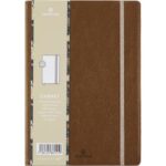 OBERTHUR Carnet a5 carmen marron glace - 200 pages - souple - ligne 588151