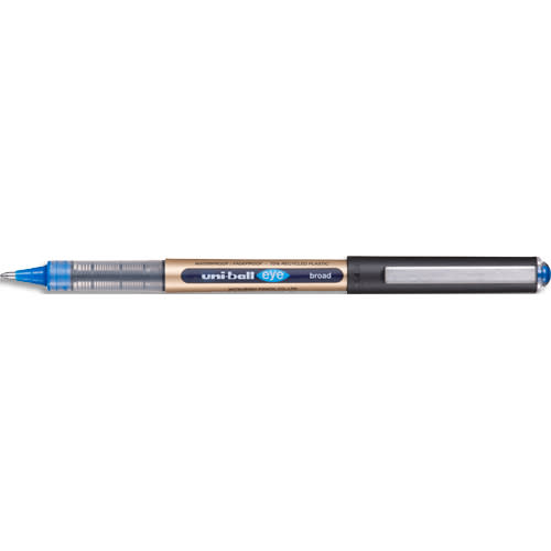 481378_d1.jpg UNI-BALL Stylo roller encre liquide EYE pointe métal large 1mm. Coloris bleu – Image 1