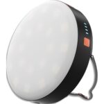 Lampe fonction batterie externe. 10 modes d'éclairage, mode SOS. Entrée USB-C