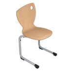 Chaise coque ast maternelle ral: bleu 5015T2