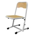 Chaise coque ast maternelle ral: grisT2