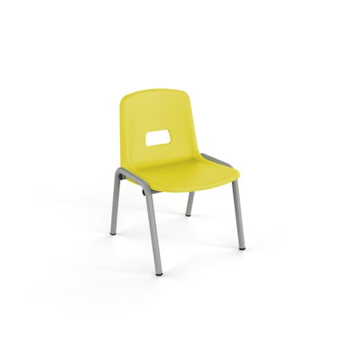 482210_d1-1.jpg Chaise coque polypropylène maternelle ral: alu 9006 coque: jauneT0 – Image 1