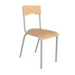 Chaise 4 pieds - en applique ral: bleu 5015T4