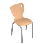 Chaise coque 4 pieds ral: bleu 5015T4