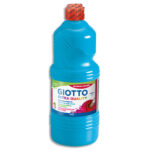 GIOTTO Flacon d'1 litre de gouache liquide de couleur Cyan