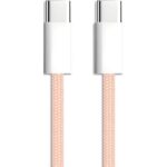 APM Câble usb-c / usb-c, colors nylon, rose, 1m 600413