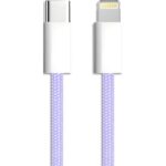 APM Câble usb-c / lightning mfi, colors nylon, violet, 1m 600411