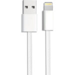 APM Câble mfi, usb-a / lightning, nylon, blanc, 1m 600416