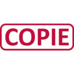 TRODAT Timbre formule COPIE - Xprint à encrage automatique Rouge. Dim.empreinte 45x16mm