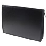 EXACOMPTA Porte-documents conférencier Exawallet Noir, polypropylène 20/10e recyclé bloc ligné+calculette – Image 2