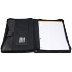 EXACOMPTA Porte-documents conférencier Exawallet Noir, polypropylène 20/10e recyclé bloc ligné+calculette – Image 3