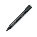 STAEDTLER Marqueur permanent pointe ogive corps plastique encre Noire à base d'alcool ne sèche pas 352