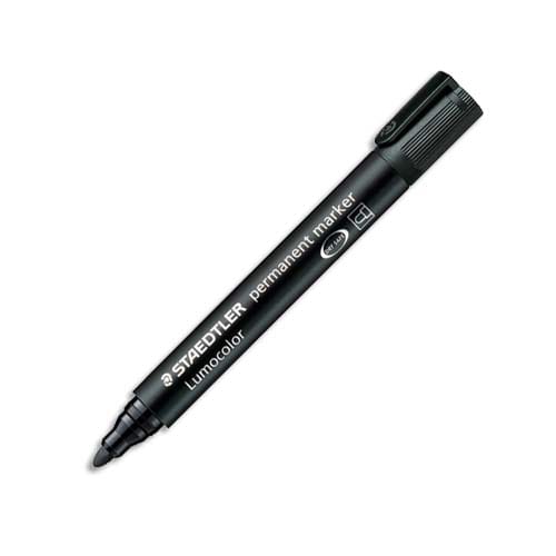 489679_d1.jpg STAEDTLER Marqueur permanent pointe ogive corps plastique encre Noire à base d'alcool ne sèche pas 352 – Image 1