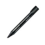 STAEDTLER Marqueur permanent pointe biseau corps plastique encre Noire à base d'alcool ne sèche pas 350