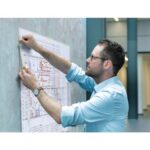 TESA Ruban adhésif papier Krepp spécial arts graphiques, rouleau de 19mm x 25m – Image 2