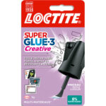 SUPER GLUE Flacon 5g colle liquide instantanée SUPERGLUE Créative. Embout pinceau