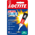 SUPER GLUE Tube 3g colle instantanée gel SUPERGLUE Universel.