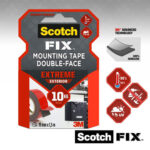 SCOTCH Ruban de fixation Extra fort 19mm x 1,5m pour usages intérieur et extérieur – Image 2
