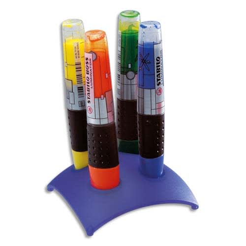 527828_d1.jpg STABILO LUMINATOR surligneur pointe biseautée - Set de bureau de 4 surligneurs fluo - Coloris assortis – Image 1