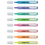 STABILO swing cool surligneur pointe biseautée - Pochette de 8 surligneurs fluo - Coloris assortis – Image 2