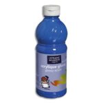LEFRANC BOURGEOIS Flacon de 500ml gouache Glossy Bleu primaire Cyan