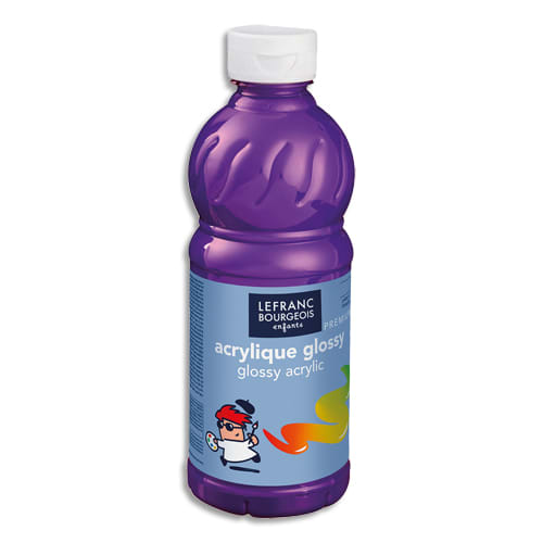 536179_d1-1.jpg LEFRANC BOURGEOIS Flacon de 500ml gouache Glossy Violet – Image 1