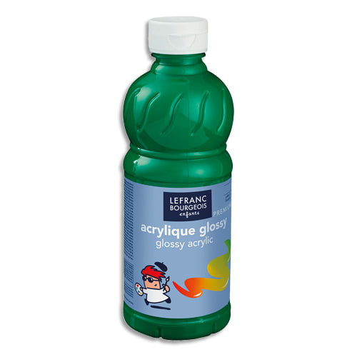 536195_d1-1.jpg LEFRANC BOURGEOIS Flacon de 500ml gouache Glossy Vert brillant – Image 1