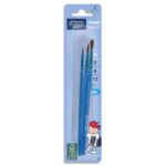 LEFRANC BOURGEOIS Blister de 3 pinceaux Poil de Poney n° 2 + n°8 + n°12