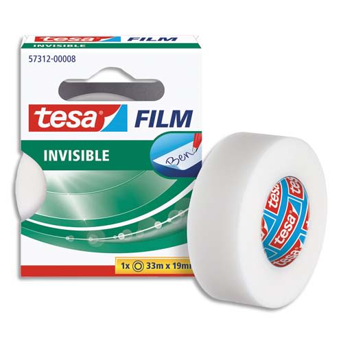 570309_d1.jpg TESA Ruban adhésif invisible 19 mm x 33 m en boîte individuelle – Image 1