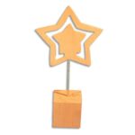 GRAINE CREATIVE Porte photo etoile base carrée