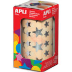 AGIPA Rouleau de gommette étoiles argent