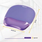 FELLOWES Tapis souris repose-poignet gel crystal Violet 91441 – Image 2
