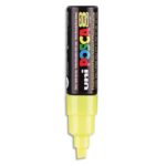 POSCA Marqueur peinture encre Jaune à pigmentation et base eau pointe moyenne biseautée