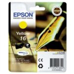 EPSON Cartouche Jet d'Encre DURABrite Ultra Jaune ''Stylo à plume'' 16 (T1624) - C13T16244012