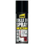 UHU Colle universelle en spray 3 en 1 : permanent, ajustable, repositionnable, 200ml