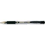 UNI-BALL Stylo bille pointe large encre gel Noire SIGNO BROAD, corps avec grip +capuchon UNI-BALL