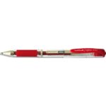 UNI-BALL Stylo bille pointe large encre gel Rouge SIGNO BROAD, corps avec grip +capuchon UNI-BALL