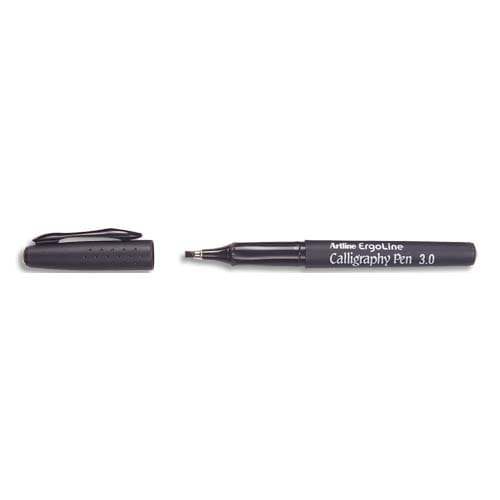 604310_d1.jpg ARTLINE Stylo calligraphie pointe fibre 3mm. Coloris Noir – Image 1