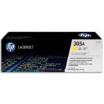 HP 305A CE412A Toner Jaune Authentique pour HP Color LaserJet Pro M351 / M375 / M451 / M475